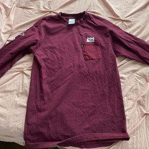 Maroon RipnDip Long Sleeve T-Shirt